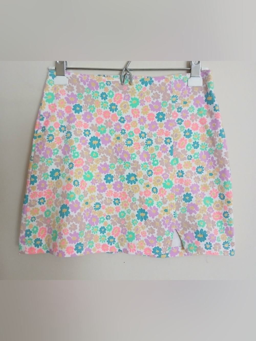 Wild Fable Floral Neon Mini Skirt